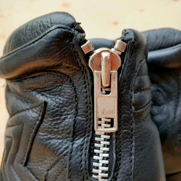 ASH Star Black Leather Platform Ankle Booties - Picture 6 of 13